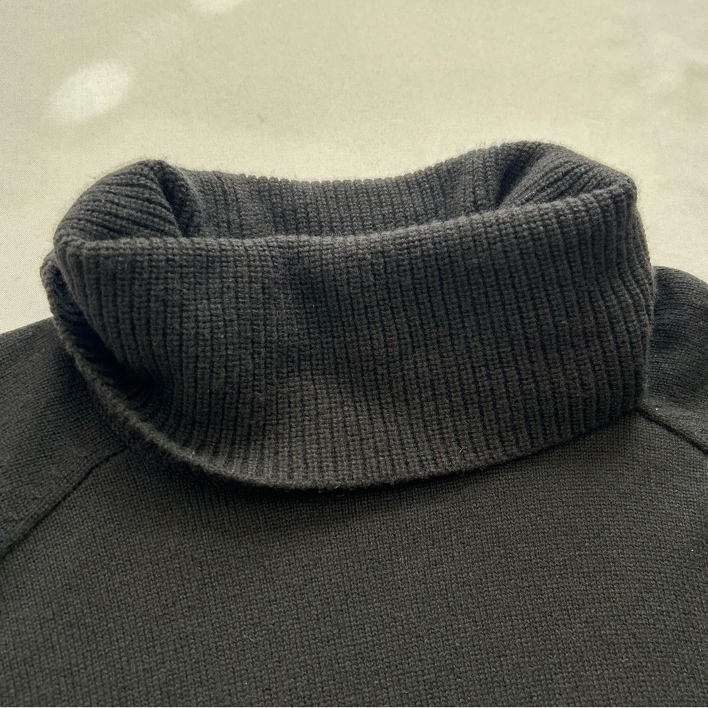 Athleta Alpine Turtleneck Sweater Wool & Cashmere Blend Black Large - Picture 6 of 11